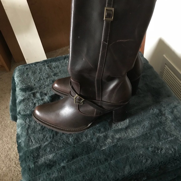 Skechers Shoes - Chocolate Brown Skechers Motorcycle Boots 10